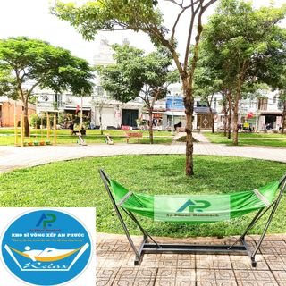 Bộ võng xếp khung vuông sơn tĩnh điện kèm mặt lưới cao cấp cỡ đại