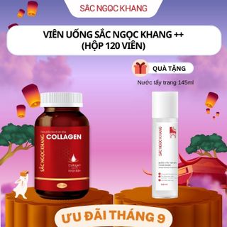 Viên Uống Collagen Dipeptide Sắc Ngọc Khang [Hộp 120 Viên] TẶNG Nước Tẩy Trang Thảo Dược [Chai 145ml] giá sỉ