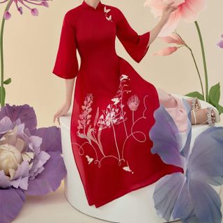 sỉ buôn Áo dài nữ mẫu HOT rimmy - sẵn kho đủ size S - 5Xl
