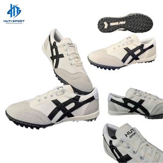 Giày Bata Vải Đế Cao Su HUTISPORT, Giày Đá Bóng Khâu Full Đế Kèm Dây