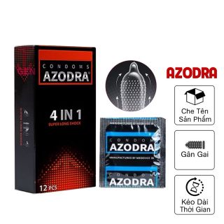 Bao cao su siêu mỏng azodra 4 trong 1