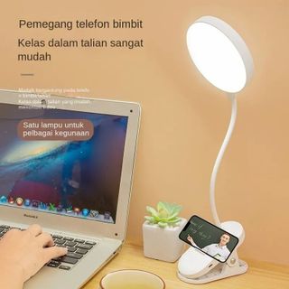 ĐÈN HỌC KẸP BÀN TRÒN LED XOAY 360