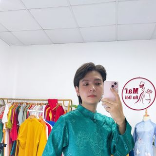 Sỉ áo dài gấm Nam - sẵn kho đủ size S-5XL