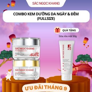 COMBO Kem Dưỡng Trắng Da - Mờ Nám Sạm Ngày & Đêm [Hộp 30g] TẶNG Sữa Rửa Mặt Thảo Dược [Tuýp 50g] giá sỉ