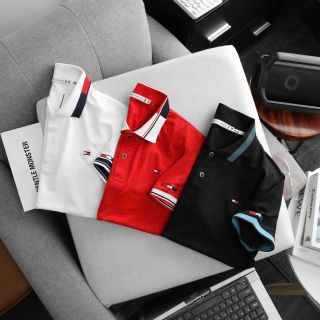 Polo vải cá sấu poly chính hãng cực đẹp. Thun poly 4c trơn láng, mát rượi, co giãn 4c thoải mái Size : m l xl 2xl /2222/8c 3 màu/ ri 24c