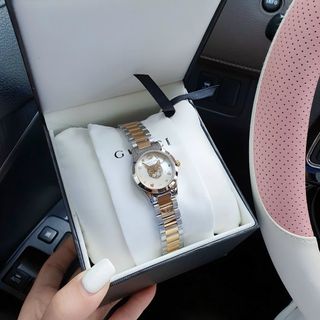 ĐỒNG HỒ NỮ CAO CẤP GU CII MẶT MÈO XINH XẮN DÂY THÉP 4