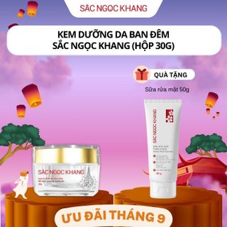 Kem Dưỡng Trắng Da Ban Đêm [Hộp 30g] TẶNG Sữa Rửa Mặt Thảo Dược [Tuýp 50g] giá sỉ