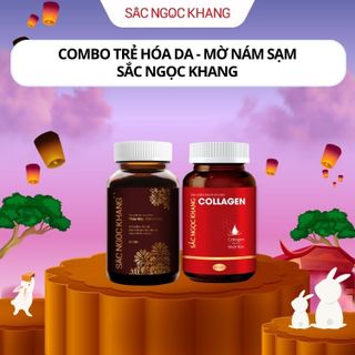 COMBO TRẺ HÓA DA - MỜ NÁM SẠM (Viên Uống Sắc Ngọc Khang ++ 60 Viên & Viên Uống Đẹp Da Collagen Dipeptide Sắc Ngọc Khang 60 Viên) giá sỉ