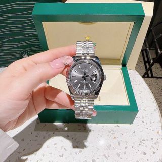 ĐỒNG HỒ NAM NỮ CAO CẤP RÔ LE MÁY CƠ MẶT SAPHIRE VIỀN NIỀNG KHÍA