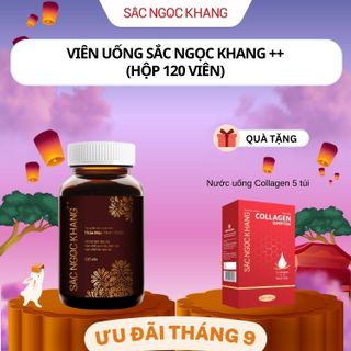 Viên Uống Sắc Ngọc Khang ++ [Hộp 120 Viên] TẶNG Nước Uống Collagen Dipeptide Sắc Ngọc Khang [Hộp 5 Túi] giá sỉ