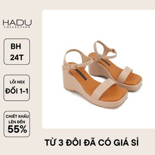 Giày sandal xuồng quai ngang 7P đế cao su lót mút siêu êm Hadu MX15 giá sỉ