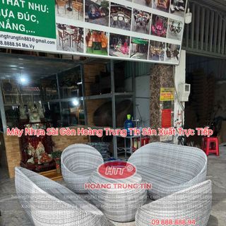 Sofa nhựa giả mây giá rẻ ghế trứng cafe giá rẻ giá sỉ