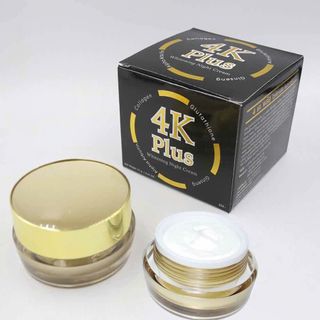 Kem Dưỡng Trắng Da Mặt Ban Đêm 4K Plus 5X Thái Lan Màu Đen 20g