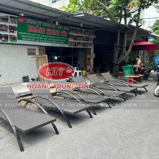 Ghế hồ bơi giường tắm nắng nhựa giả mây ghế bãi biển giá rẻ