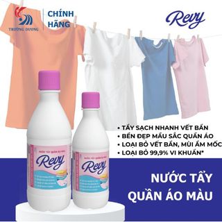 Nước Tẩy Trắng Quần Áo Revy: Giải Pháp Hoàn Hảo Để Đánh Bay Vết Bẩn! giá sỉ