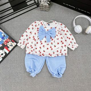 Bộ kiểu bí nơ 
Sz 1-5(7-17kg) 
Lố 25b - 28k giá sỉ