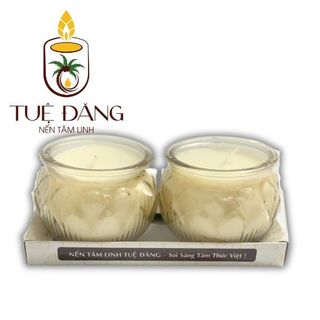 Nến bơ cốc hoa sen không khói 1 cặp 02 cốc cháy 22-24h giá sỉ - giá bán buôn