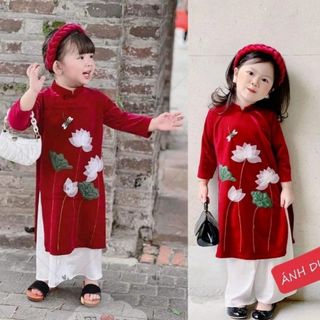 Sỉ buôn áo dài trẻ em - xưởng may áo dài hoàng mai