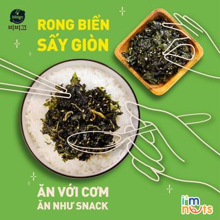Rong Biển Giòn Trộn Cơm Và Rong Biển Nấu Canh Bibigo Hàn Quốc Gói Nhỏ Tiện Lợi
