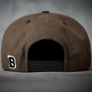 Nón Lưỡi Trai BWB Classic Motocycle Brown Snapback Chất da lộn phối cotton