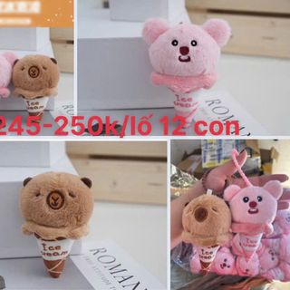 Móc khoá gấu bông đủ hình mới hottrend