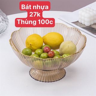 Tô Hoa Đựng Trái Cây Giả Thủy Tinh giá sỉ