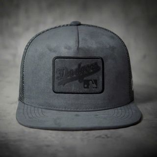 Mũ Lưỡi Trai Dod.gers Xám Snapback Chất da lộn phối lưới giá sỉ