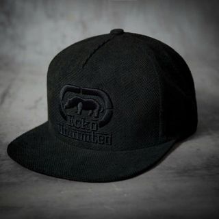 Nón Lưỡi Trai Ec.ko Đen Logo Da Snapback Chất nhung giá sỉ