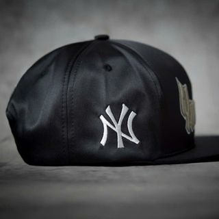 Nón Lưỡi Trai Yankees Đen Snapback Chất cotton bóng
