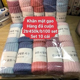 Set 10 khăn mặt hàn quốc giá sỉ