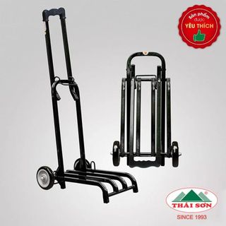 Xe Đẩy Xếp Gọn THÁI SƠN - Tải Trọng 70 Kg, Chất Liệu Sắt Sơn Tĩnh Điện - du lịch, dã ngoại