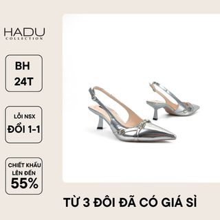 Dép Cao Gót Bít Mũi 5P Slingback HADU M5110 Mũi Nhọn Quai Hậu BH 24T giá sỉ