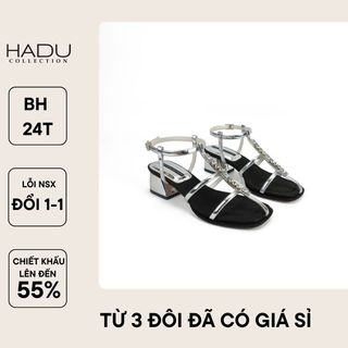 Giày sandal 3P Sandal Quai Chữ Thập Đính Đá HADU M349 Đế TPR Chống Trượt BH 24T giá sỉ