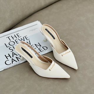Dép Cao Gót 6P Slingback Quai Hậu HADU M7135 Chất Da PU Cao Cấp BH 24T