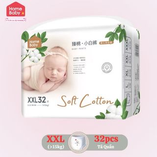 Tã Bỉm Homebaby Cotton Tự Nhiên Nội Địa Trung XXL32 miếng quần giá sỉ