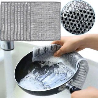 SET 10 KHĂN LƯỚI THÉP RỬA CHÉN ĐA NĂNG