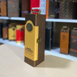 Hộp đựng rượu vang loại 1 chai 750ml - Đĩa vàng