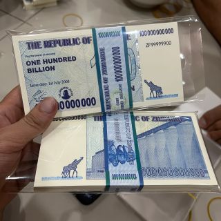 Sỉ Tiền 100 Tỷ Dollars Zimbabwe Lưu Niệm  Lì Xì Tết- Mệnh Giá Siêu Khủng, Bảo An Dạ Quang giá sỉ