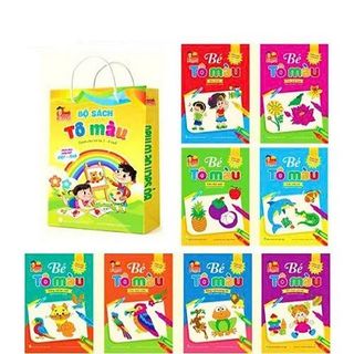 SET 8 QUYỂN SÁCH TÔ MÀU CHO BÉ giá sỉ