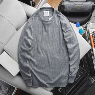 Áo thun nam, Chất 100% cotton , len gân dệt , chất dày vừa mình , phối bo tay tinh tế