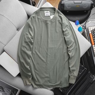 Áo thun nam, Chất 100% cotton , len gân dệt , chất dày vừa mình , phối bo tay tinh tế