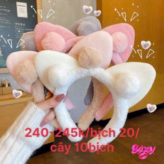 Bòm(băng đô) tai thỏ gấu đủ kiểu nhân vật nổi tiếng đang hottrend giá và số lượng ghi trên sản phẩm