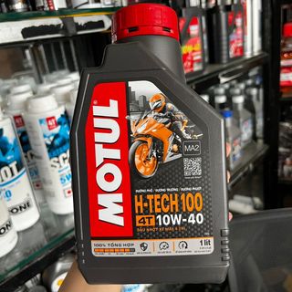 Nhớt Motul H-Tech 100 4T 10W40 1L Cho Xe Số, Tay Côn