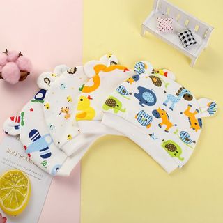 Mũ Thóp Sơ Sinh Jasmine Baby vải cotton Cho Bé