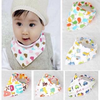 Combo 10 Yếm Cotton Cho Bé Jasmine Baby 2 Lớp nút bấm giá sỉ