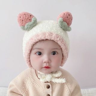 Mũ len cho bé Jasmine Baby đính hình hoa quả ngộ nghĩnh giá sỉ