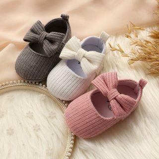 Giày tập đi baby quai dán đính nơ JASMINE BABY giá sỉ