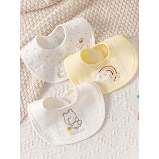 Yếm xốp cho bé Jasmine Baby thêu hoạ tiết giá sỉ