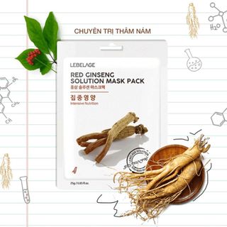 MẶT NẠ LEBELAGE RED GINSENG SOLUTION MASK PACK ( Mặt nạ nhân sâm)