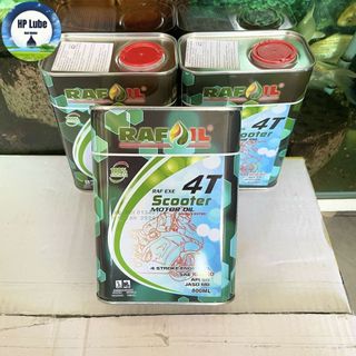 Nhớt Xe Tay Ga Rafoil Scooter 10W40 Lon 0.8L Full Tổng Hợp